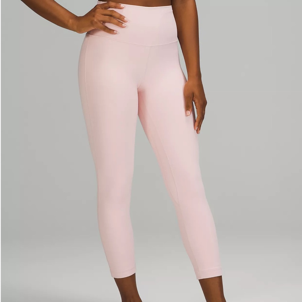 Brand New Size 4 Lululemon 23” Align Pants (Color Pink Puff)